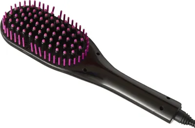 Image de Straight Wizard Funstyler, 50 watts, revêtement céramique, brosse lissante thermique I Combine la puissance d'un fer à lisser avec la facilité d'une brosse Tiré de la publicité TV