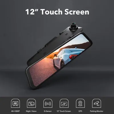 Immagine prodotto di Dashcam 4K Ultra HD per auto - Doppia fotocamera con visione notturna e GPS
