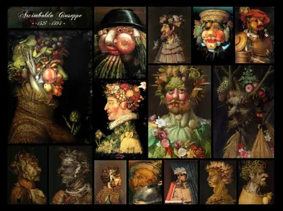 Zdjęcie produktu dla Grafika Puzzle Arcimboldo Giuseppe - Kolaż - 2000 elementów Jigsaw