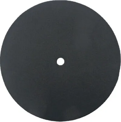 A black circular disc with a hole in the center, presented on a white background.