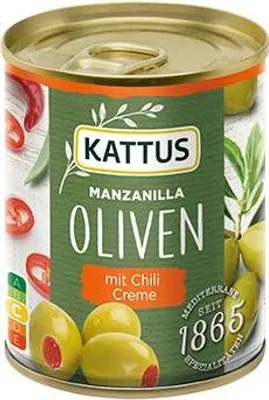 Produktbild von Manzanilla Oliven mit Chilicreme