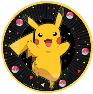 Produktbild von Amscan Teller Pokémon Pikachu (8St.)