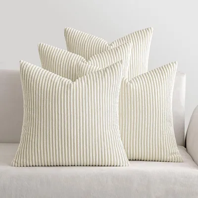Produktbild von Kissenbezüge Weihnachten Kord 4er Set 40x40cm Creme
