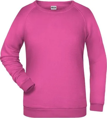 Produktbild von Rundhals-Sweatshirt mit Raglanärmeln für Damen pink, Gr. XL
