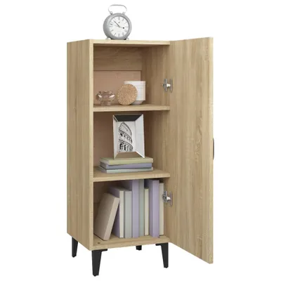 Image de The Living Store Buffet Chêne Sonoma 34,5x34x90 cm Matériau dérivé du bois