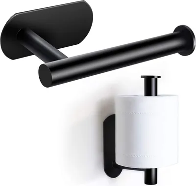 Produktbild von Wandhalterung für Toilettenpapier – Bohrlos – Toilettenpapierhalter – Selbstklebend – Edelstahl – Toilettenpapier – Papierrollenhalter – Stehend – Für Küche