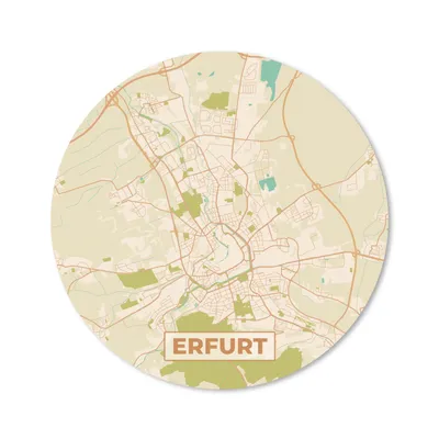 Produktbild von MuchoWow® Mauspad Mousepad Karte - Erfurt - Jahrgang - Karte 50x50 cm - Mousepads - Maus Mat - Pad - Mausunterlage - Vinyl