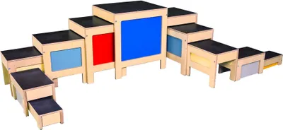 Produktbild von Sport-Thieme Hockertreppen-Set "Move", 11-teilig