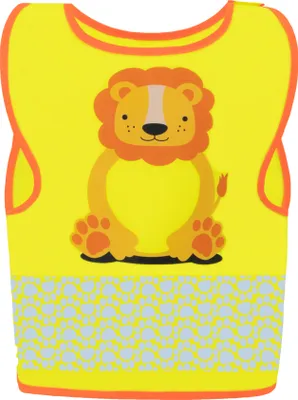 Produktbild von Korntex Kinderwarnweste Funtastic Wildlife FUNLIONYWXXS Löwe XXS