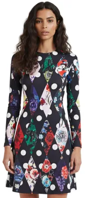 Produktbild von Desigual Dublin Damen Bleistiftkleid schwarz XL