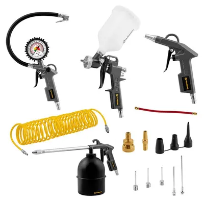 Image de Kit de 18 outils pneumatiques pour le compresseur Humberberg HM-256