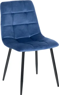 Produktbild von In And OutdoorMatch Esszimmerstuhl Dayna – Blau – Esszimmerstuhl – Samt – Hochwertige Polsterung – Stilvoller Stuhl – Klassischer Esszimmerstuhl