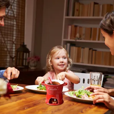 Produktbild von Schokoladenfonduebecher zum Schmelzen, persönlicher Teelicht-Fonduebecher für heiße Schokolade, tragbar für Liebhaber und Familien