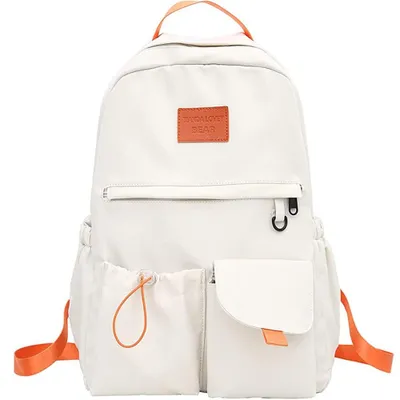 Obrázek produktu pro Lehký nylonový batoh, odolný proti vodě, vhodný do školy i do práce, s minimalistickým designem a několika kapsami