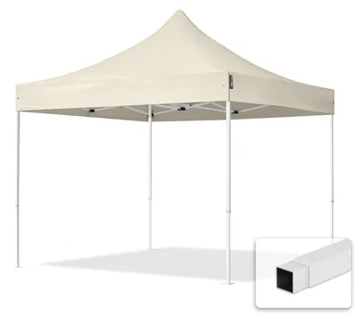 Obrázek produktu pro Nůžkový stan 3x3 m, ocel, bez bočnic krémová