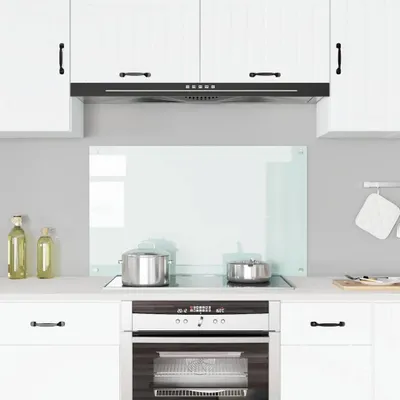 Obrázok produktu pre vidaXL Kuchynský backsplash biely 100x60 cm Tvrdené sklo