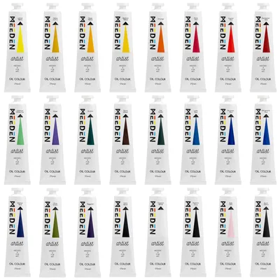 Ölfarbe Set, 24 Farben à 170 ml, Künstlerbedarf