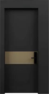 Obrázek produktu pro Černé hotelové dveře Designové interiérové dveře elegantní kompletní dveře