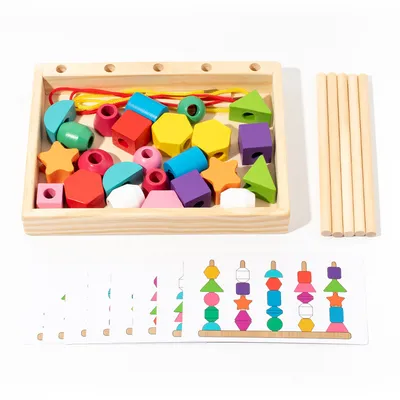 Produktbild von Spielzeug 3+, Holzspielzeug, Sortierspiele für Kinder,  Feinmotorik Motorikspielzeug, Lernspielzeug, Geschenke für Baby Jungen und Mädchen-C