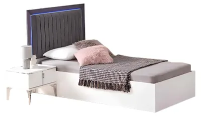 Produktbild von Jugendbett Bett Tagesbett Led Beleuchtung Schlummerbett Kinderbett Betten