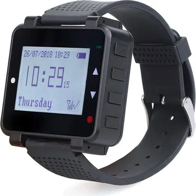 Produktbild von Retekess T128 Wireless Caregiver Pager Kellner Uhrenempfänger für TD007 und T117 Button im Restaurant Hospital Nursing Home