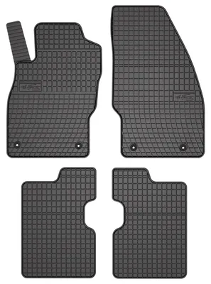Immagine prodotto di Tappetini auto in gomma adatto per Opel Corsa E (2015-2020, hatchback) neri, set 4 pz, con fissaggi