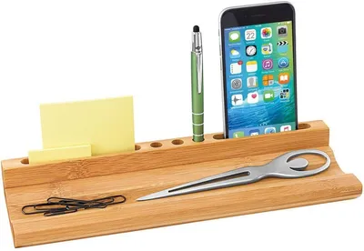 Immagine prodotto di WEDO Stifteschale Bambus Butler mit Handyhalter
