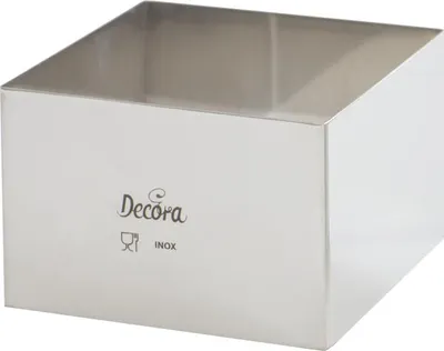 Obrázek produktu pro Dortový ráfek nerezový čtverec 20x20x6cm