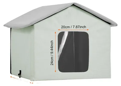 Image de Protection pour chat, matière imperméable, tapis chauffant isolant, vert