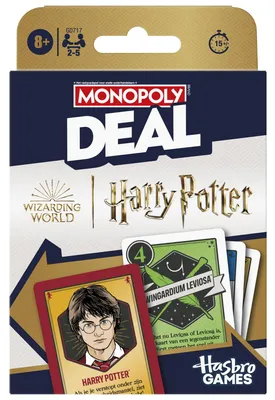 Zdjęcie produktu dla Hasbro Monopoly Deal HARRY POTTER, 8 lat(a), 15 min