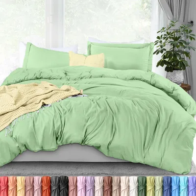 Productafbeelding van Luxe microvezel dekbedovertrekset, 203 x 229 cm, met 2 kussenslopen