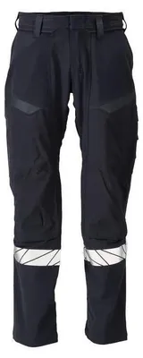 Produktbild von MASCOT® Hose, Knietaschen, ULTIMATE STRETCH Multisafe Größe 82C62, schwarzblau/hi-vis gelb | Packung (1 Stück)