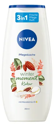 Zdjęcie produktu dla Żel pod prysznic Nivea WINTER MOMENT 250 ml – olej makadamia, olej z winogron, olej migdałowy