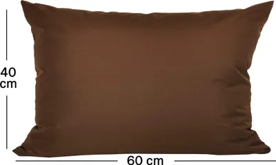 Produktbild von JACK 1x 40x60cm Outdoor Kissenhülle Bezug Lounge Garten Einfarbig, Farbe:Braun