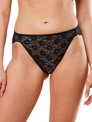 Produktbild von Triumph Amourette Highleg Tai, Unterhosen, Hipster-Höschen, Erwachsener, Weiblich, Schwarz, Elasthan, Polyamid