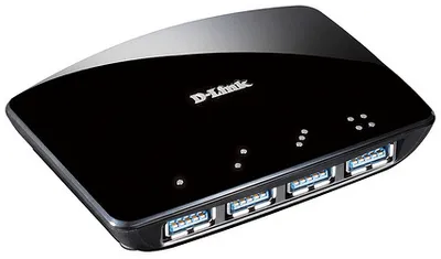 Produktbild von D-Link DUB-1340, Schwarz, USB, 5 V, 4 A, Windows XP, Vista, 7 Mac OS X +, 60 g