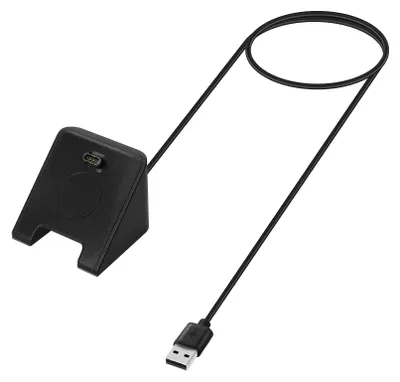 Produktbild von kwmobile USB Ladegerät kompatibel mit Garmin vivoactive 5 / Instinct 2X / Fenix 8/7 - USB Kabel Charger Stand - Smart Watch Ladestation - Docking