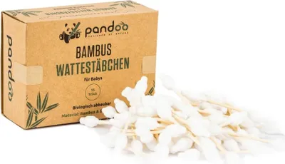 Produktbild von pandoo Wattestäbchen Baby, 55 St.