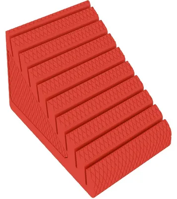 Imagen del producto de Soporte para tarjetas con compartimento para fichas, color rojo cereza