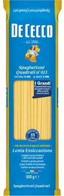 Immagine prodotto di De Cecco Spaghettoni quadrati 413, 500 g - Spaghetti quadrati di alta qualità di semola di grano duro