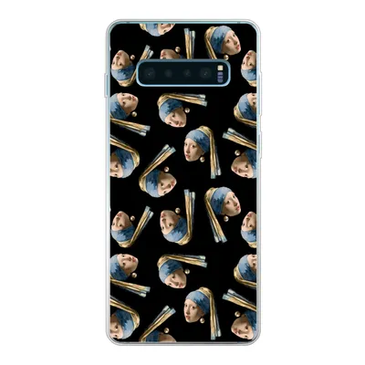 Produktbild von MuchoWow® Handyhülle Schutzhülle Hülle für Samsung Galaxy S10 Plus Das Mädchen mit dem Perlenohrring - Muster - Vermeer Silikon Softcase Handy Hülle - Schutzhülle