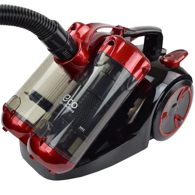 Produktbild von Syntrox Doppel Zyclone Staubsauger ohne Beutel beutellos schwarz rot