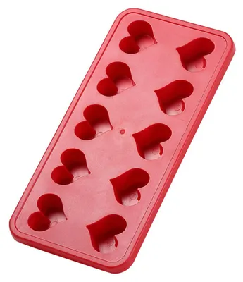 Produktbild von Eiswürfelform "Herzen" standard-rot