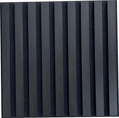 Produktbild von MEBANO. 6er-Set Akustikpaneele Holz 40x40 cm Wenge 3D Wandpaneele aus Holzfunier und Filz Wandverkleidung Moderne Lamellenwand