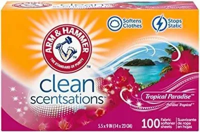 Produktbild von Arm & Hammer Trocknertücher Tropical Paradise 100 Stk, Weichmacher, Antistatisch