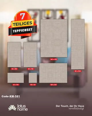 Produktbild von 7-teiliges Teppich-Set KM-581.
