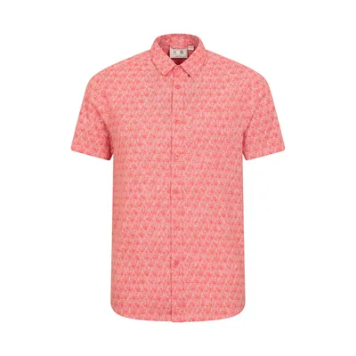 Image de Mountain Warehouse - Chemise pour homme « Preston Illustration » MW2799 (L) (corail)