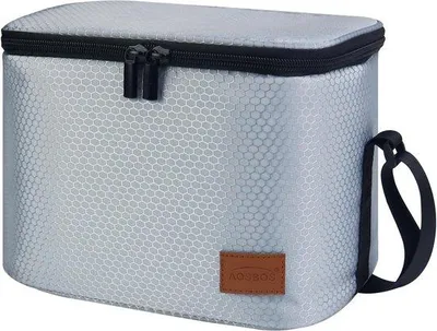 Produktbild von Famanu Mini-Kühltasche mit 7,5 l Volumen, faltbar, grau