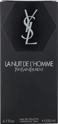 Produktbild von Yves Saint Laurent La Nuit De L'homme Eau De Toilette Spray, Männer, 200 ml, Bergamotte, Kardamom, Bergamote, Cardamome, Schwarzer Pfeffer, Lavendel, Lavande, Poivre Noir, Bois de Cèdre
