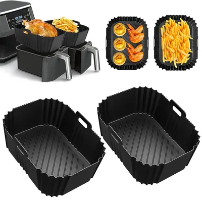 Immagine prodotto di Accessori per friggitrice ad aria Foodi Max Dual Zone - 2 pezzi, accessori in silicone